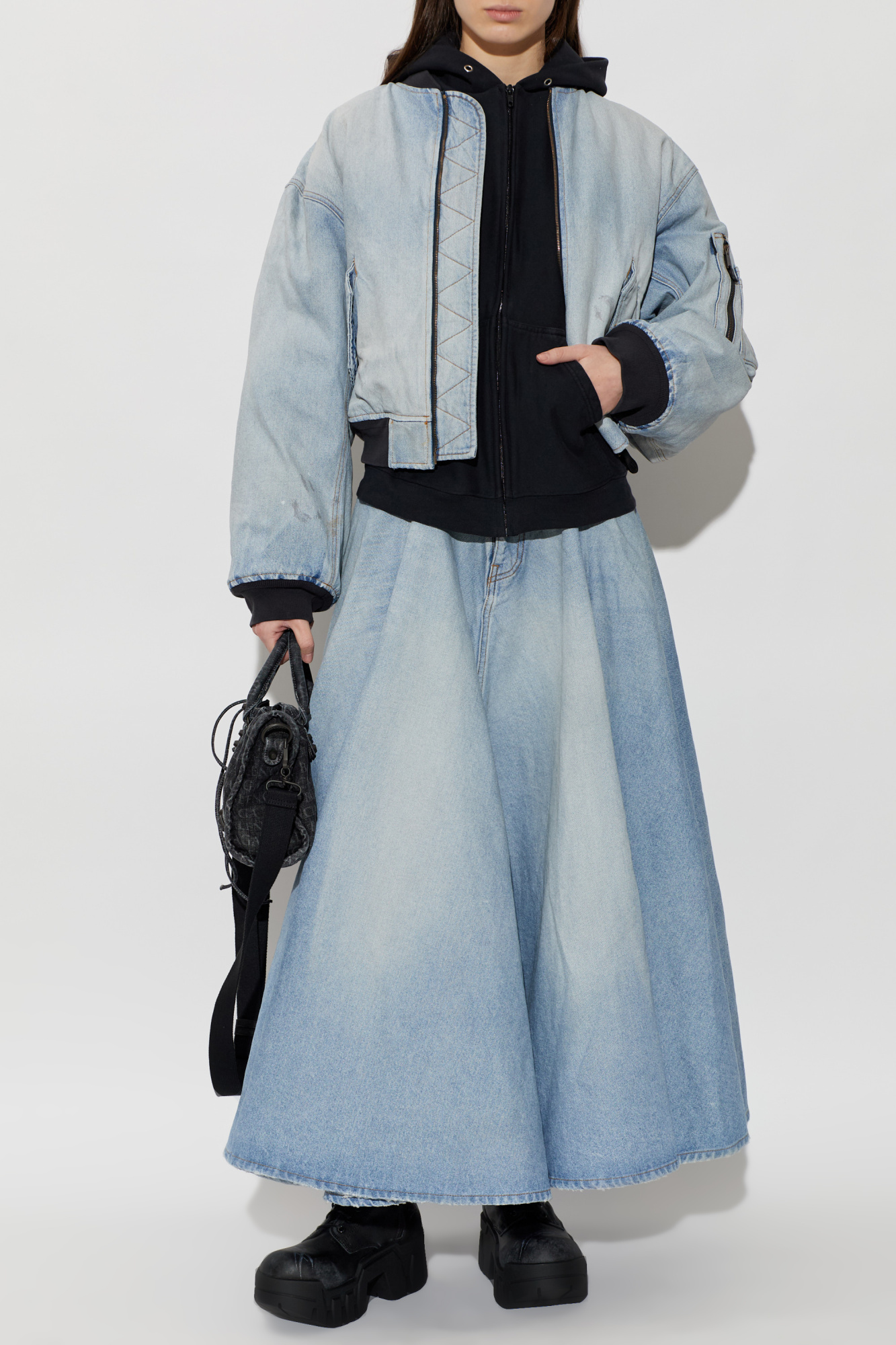 Balenciaga Denim bomber jacket | Women's | Vitkac